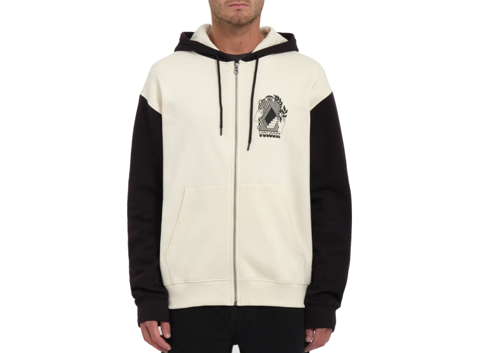 VOLCOM WATANITE ZIP HOODIE DIRTY WHITE