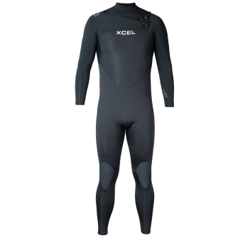 XCEL AXIS 4/3 CHEST ZIP FULL WETSUIT BLACK