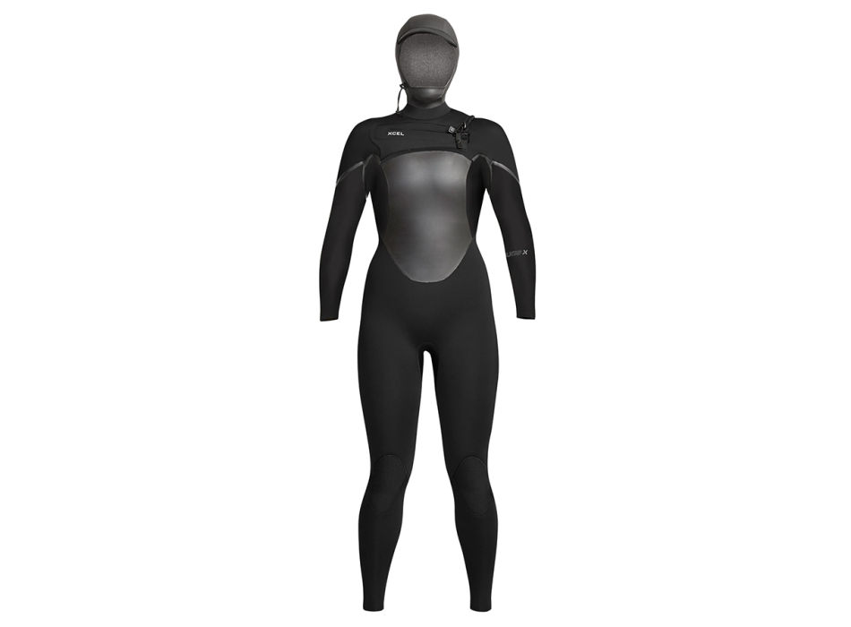 XCEL 5/4 WOMENS AXIS HOODED WETSUIT BLACK