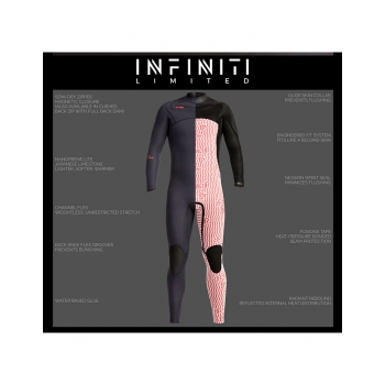 XCEL 4/3 INFINITI X2 WETSUIT BLACK 2018/19