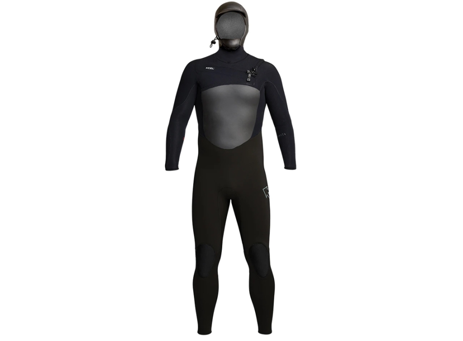 XCEL MENS INFINITI 5/4MM HOODED FULL WETSUIT BLACK