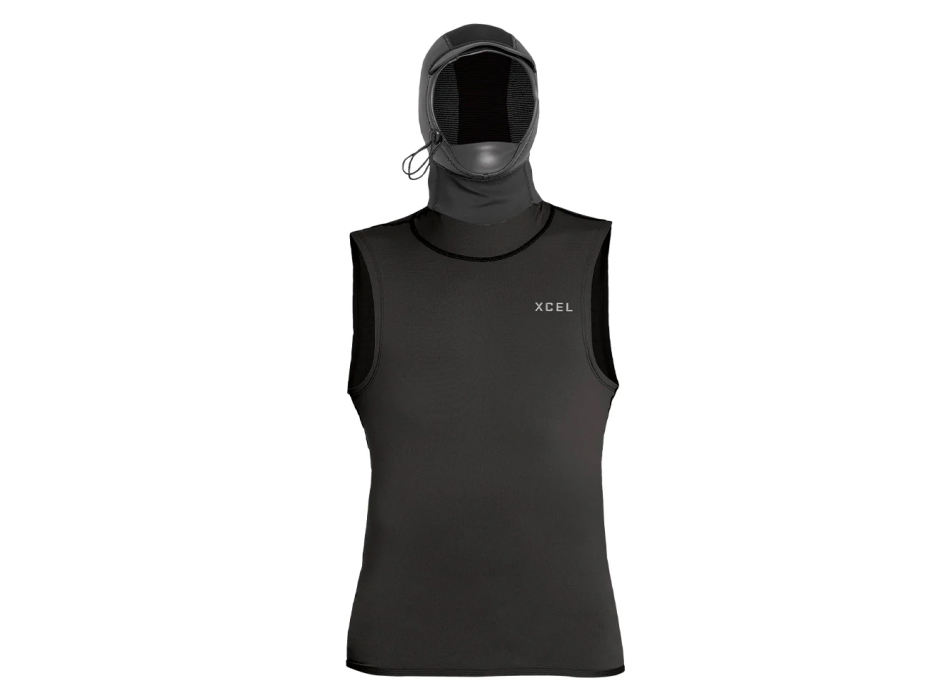 XCEL MENS INSULATE-XR VEST W/2MM HOOD W/BILL & DAM